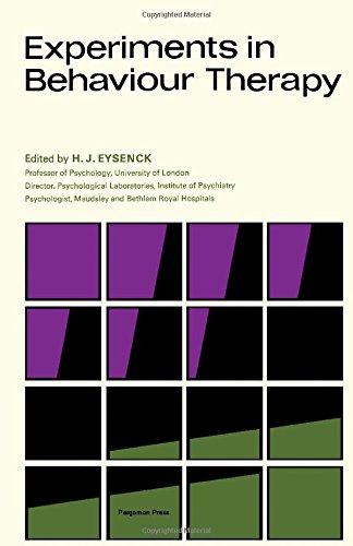 Book Experiments In Behaviour Therapy free