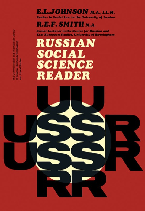 Book Russian Social Science Reader: The Commonwealth and International Library of Science Technology Engineering and Liberal Studies free