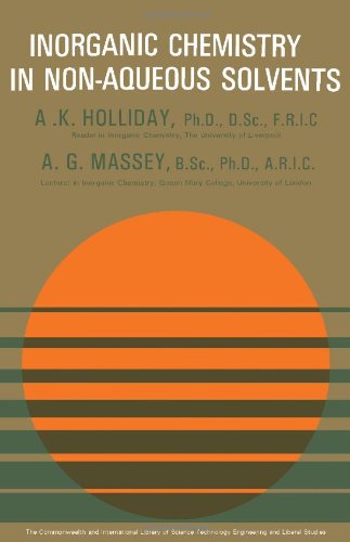 Book Inorganic Chemistry in Nonaqueous Solutions free