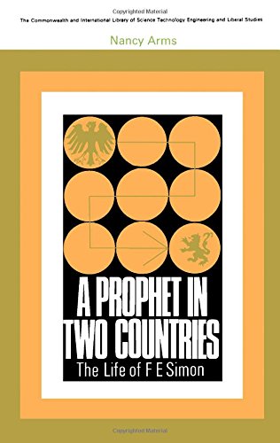Book A Prophet in Two Countries the Life of F. E. Simon free
