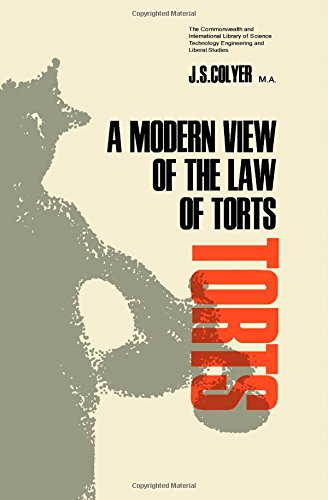 Book Modern View of the Law of Torts free