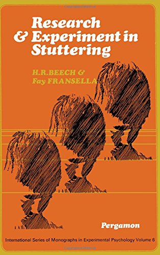 Book Research And Experiments In Stuttering free