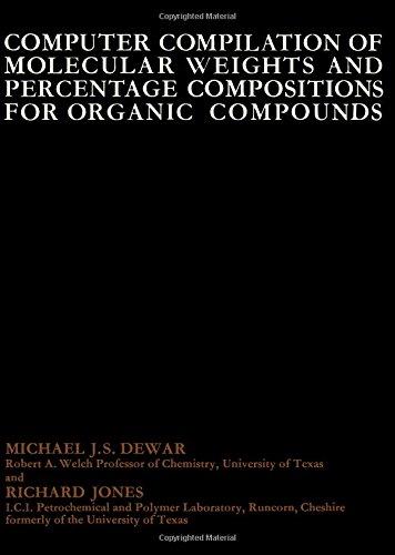 Book Computer compilation of molecular weights and percentage compositions for organic compounds free