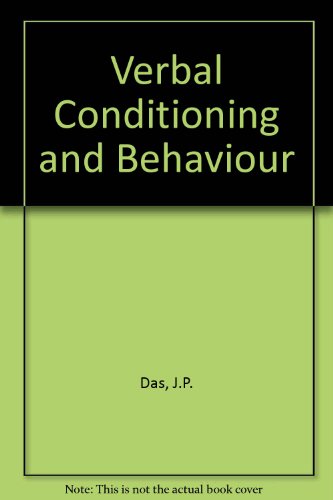 Book Verbal Conditioning And Behaviour free