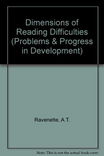 Book Dimensions Of Reading Difficulties (problems And Progress In Development) (problems & Progress In Development) free