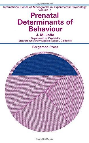 Book Prenatal determinants of behaviour, (International series of monographs in experimental psychology, v. 7) free