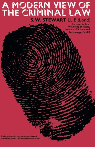 Book A Modern View Of The Criminal Law: Pergamon Modern Legal Outlines free