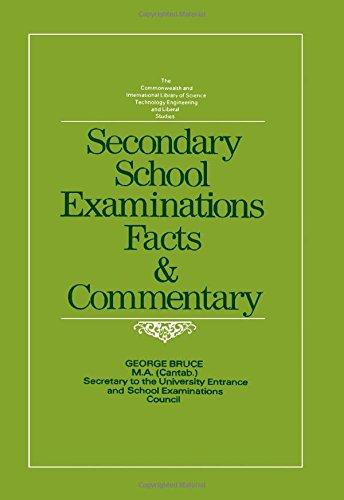 Book Secondary School Examinations;: Facts And Commentary (the Commonwealth And International Library. Education And Educational Research Division) free