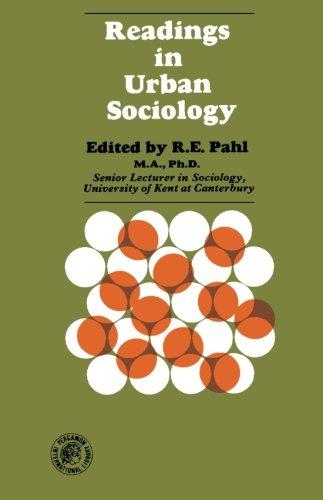 Book Readings in Urban Sociology: Readings in Sociology free