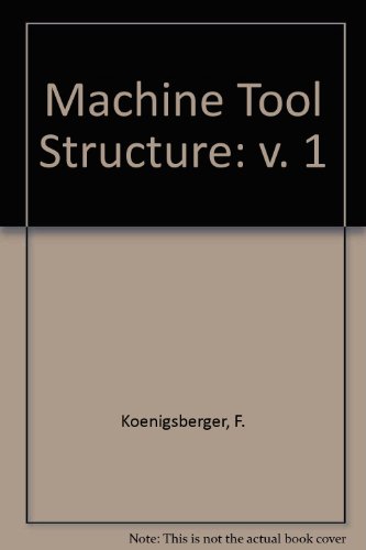 Book Machine Tool Structures free