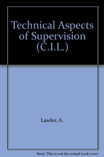 Book Technical Aspects Of Supervision, (the Commonwealth And International Library. Supervisory Studies) free
