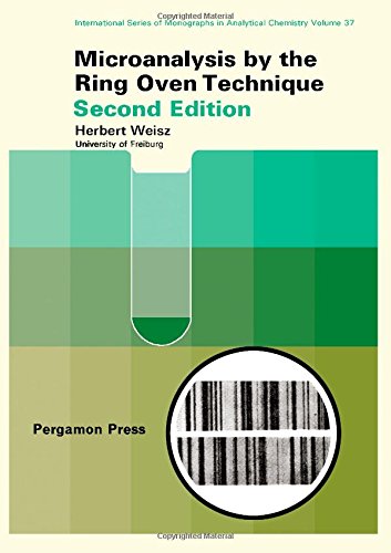Book Microanalysis by the ring-oven technique (International series of monographs in analytical chemistry) free