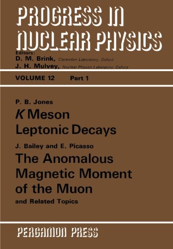Book K Meson Leptonic Decays: Progress in Nuclear Physics, Part 1 (Vol 12) free