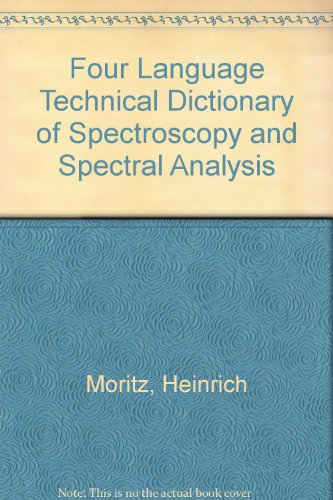 Book Technical Dictionary of Spectroscopy & Spectral Analysis: English, German, French, Russian free
