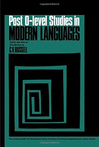 Book Post-O-level studies in modern languages (The Commonwealth and international library. Language division) free