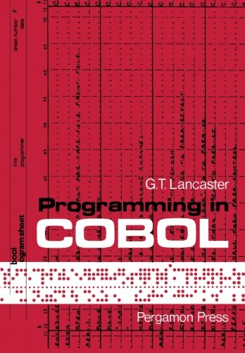 Book Programming in COBOL: Library of Computer Education free