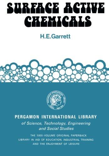 Book Surface Active Chemicals (The Commonwealth and international library. Chemical industry) free