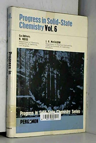 Book Progress In Solid State Chemistry: V. 6 free