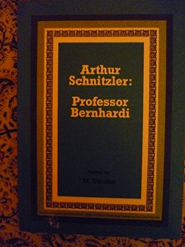 Book Arthur Schnitzler: Professor Bernhardi (pergamon Oxford German Series) free