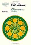 Book Lectures on solid state physics (International series in natural philosophy) free