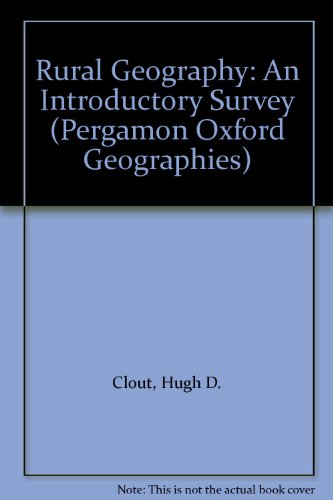 Book Rural Geography: An Introductory Survey free