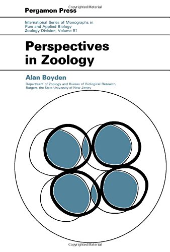 Book Perspectives in Zoology (International series of monographs in pure and applied biology. Division: Zoology) free