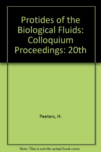 Book Protides Of The Biological Fluids Volume 20 free