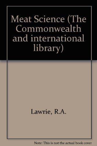 Book Meat science, (The Commonwealth and international library. Food science and technology) free