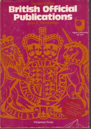 Book British official publications (Library and technical information) free