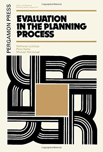 Book Evaluation in the planning process (Urban and regional planning series) free