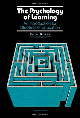 Book The Psychology of Learning: An Introduction for Students of Education (Education and educational research) free