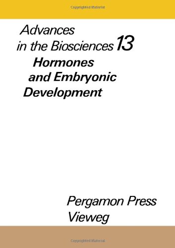 Book Hormones and Embryonic Development: Schering Symposium Proceedings: 13 free