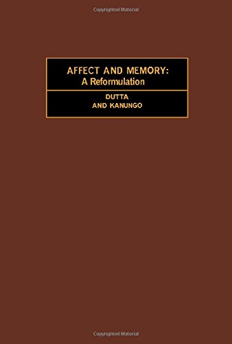 Book Affect and memory: A reformulation (International series in experimental psychology ; v. 20) free