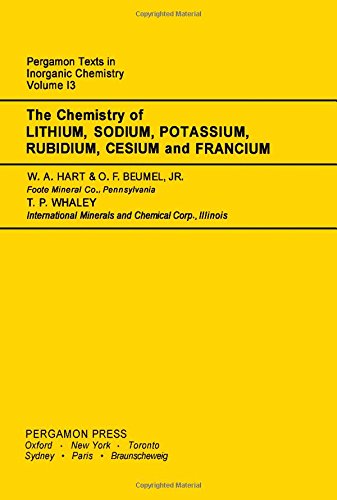 Book The Chemistry of Lithium, Sodium, Potassium, Rubidium, Cesium & Francium free