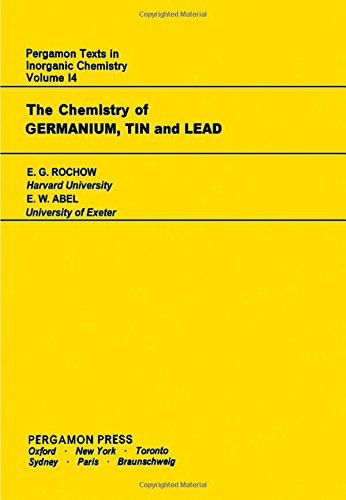 Book Chemistry of Germanium, Tin and Lead (Texts in Inorganic Chemistry) free