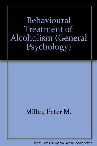 Book Behavioral Treatment Of Alcoholism (general Psychology) free