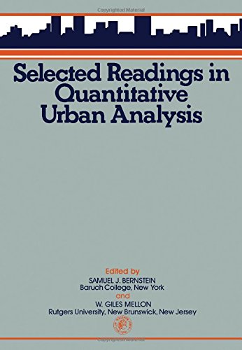 Book Selected readings in quantitative urban analysis free