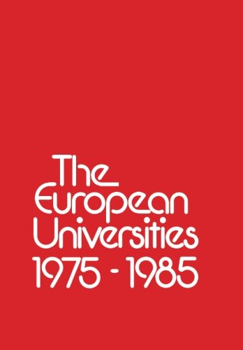 Book The European Universities, 1975-1985: [reports] free