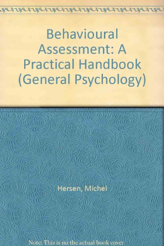 Book Behavioral Assessment: A Practical Handbook (pergamon General Psychology Series ; Vol. 65) free