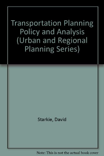 Book Transportation Planning, Policy And Analysis (progress In Water Technology) free