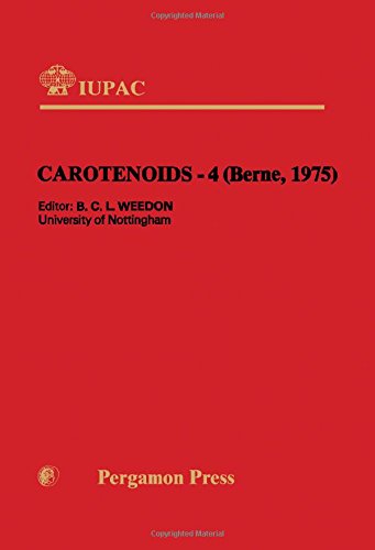 Book Carotenoids--4: Main Lectures Presented At The Fourth International Symposium On Carotenoids, Berne, Switzerland, 25-29 August 1975 (iupac Publications) free