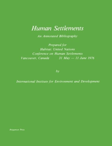 Book Human Settlements: An Annotated Bibliography free