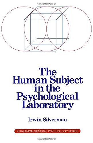 Book The Human Subject In The Psychological Laboratory (pergamon General Psychology Series : 68) free