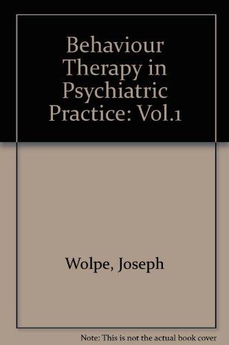 Book Behavior Therapy in Psychiatric Practice free