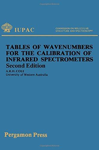 Book Tables of Wavenumbers for the Calibration of Infrared Spectrometers (Iupac Publication) free