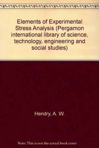 Book Elements of Experimental Stress Analysis free