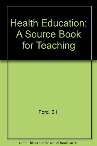 Book Health Education A Sourcebook for Teaching free