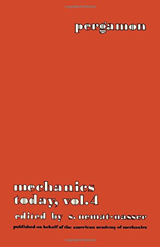 Book Mechanics Today: V. 4 (pergamon Mechanics Today Series) free