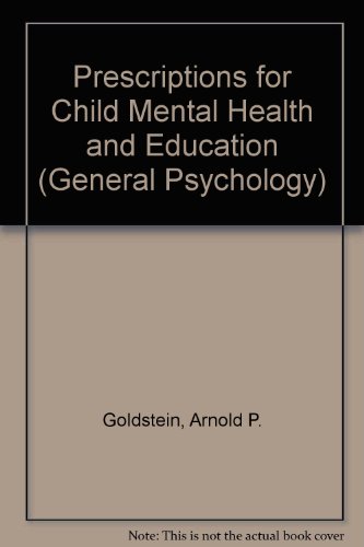 Book Prescriptions for child mental health and education (Pergamon general psychology series : v. 72) free