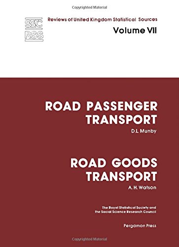 Book Road passenger transport and Road goods Transport (Reviews of United Kingdom statistical sources) free